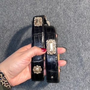 Fossil vintage croco embossed cowhide women’s medium